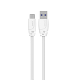 Sinox PRO USB C til USB A kabel. 1m. Hvid
