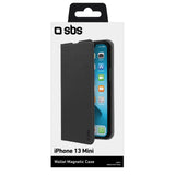 SBS Book Wallet Lite cover til iPhone 13 mini®. Sort