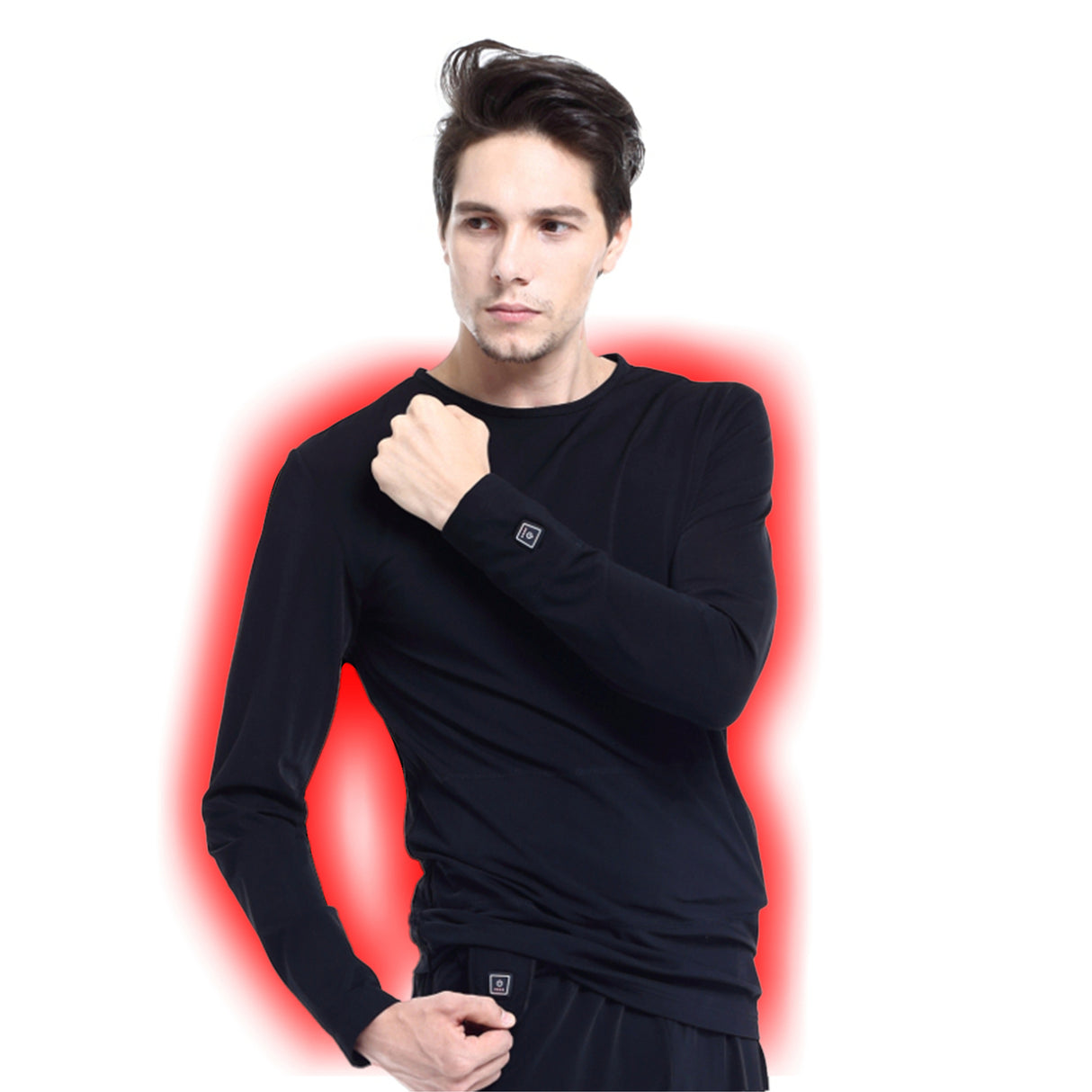 Glovii opvarmet bluse M. Sort