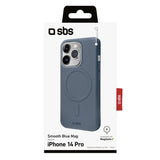SBS Novelty MagSafe® kompatibelt cover til iPhone 14 Pro® med magnetisk opladning. Blå