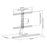 TV bordstand. 37"-75". Sort