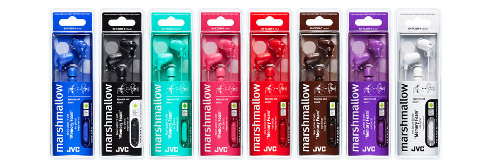 JVC in-ear høretelefoner. Hvid