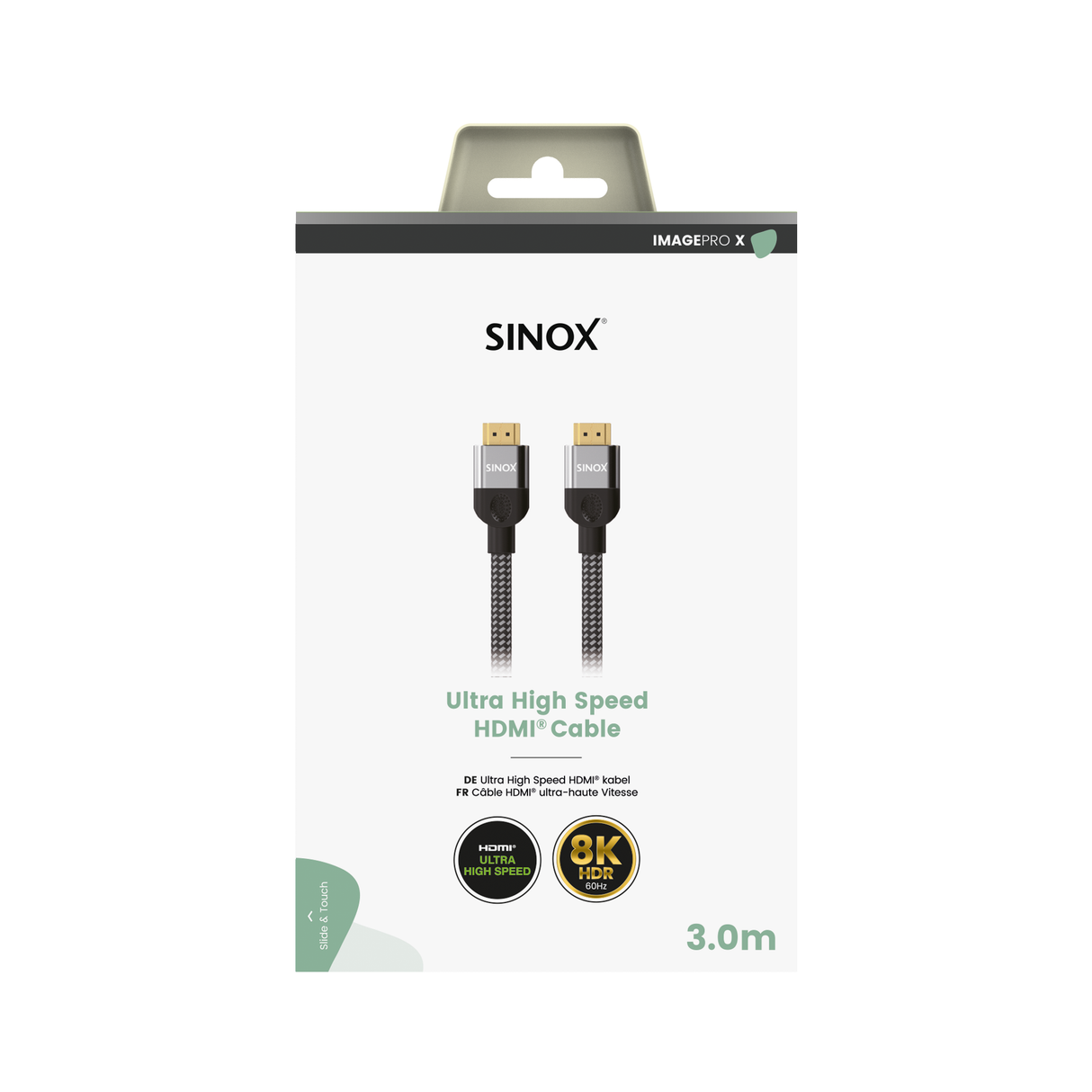 Sinox PRO X HDMI™ kabel 8K60Hz+E. Sort