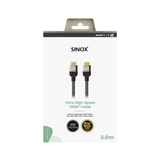 Sinox PRO X HDMI™ kabel 8K60Hz+E. Sort