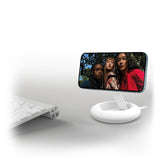 SBS mobilholder med trådløs opladning. Hvid