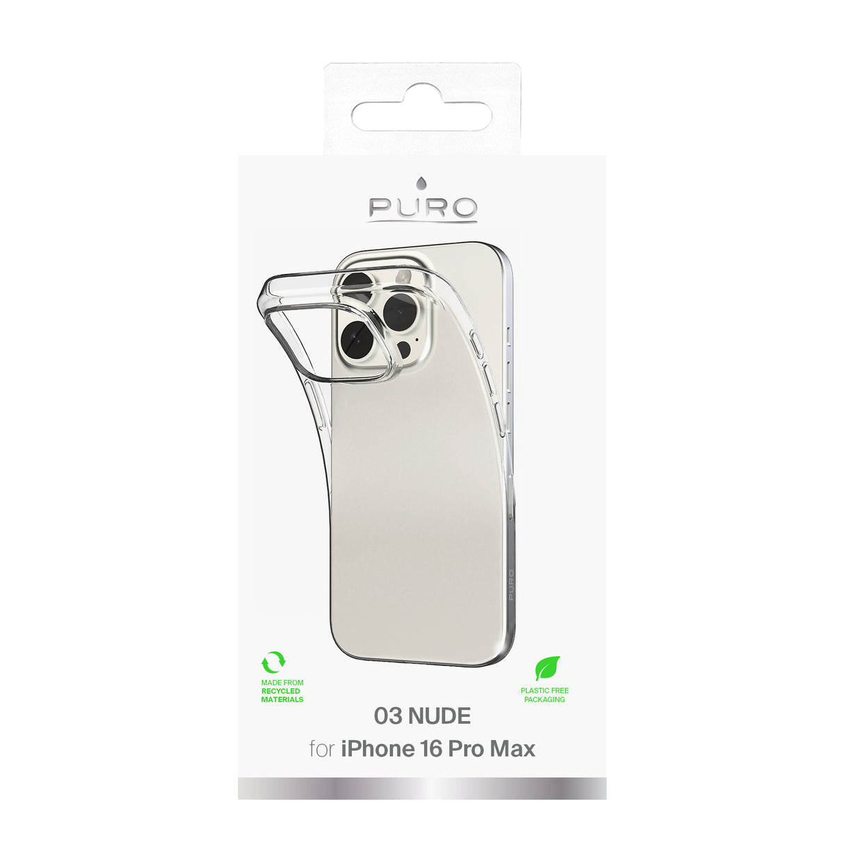 PURO Cover 0.3 Nude til iPhone 16 Pro Max