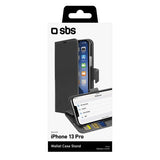 SBS Book Wallet Case med standerfunktion til iPhone 13 Pro. Sort