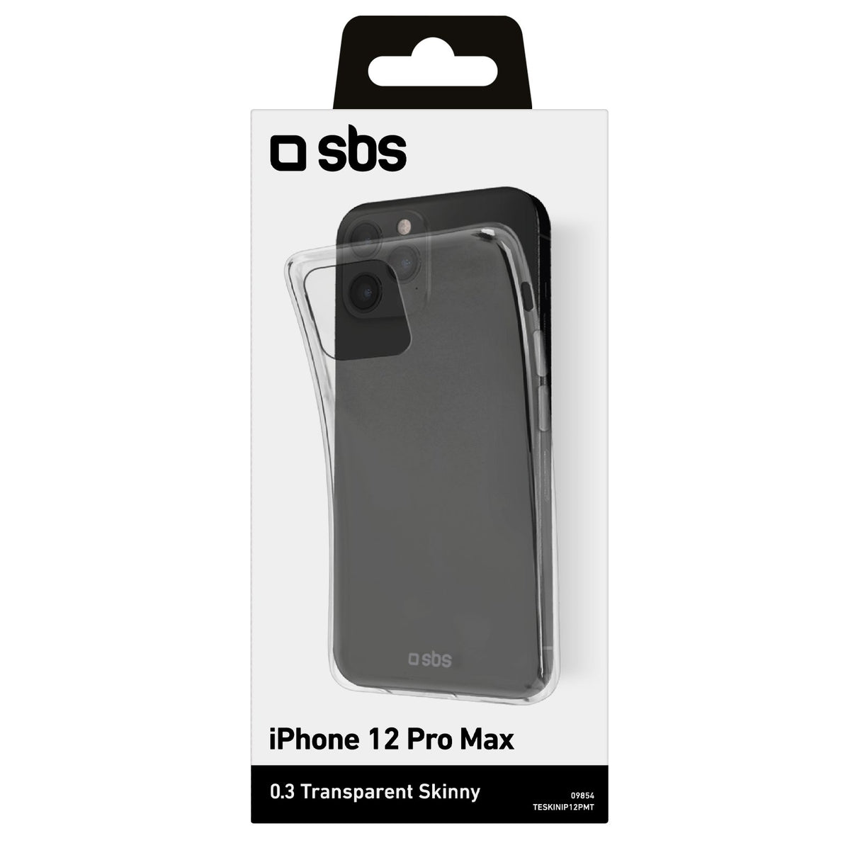 SBS Skinny cover til iPhone 12 Pro Max®. Gennemsigtig