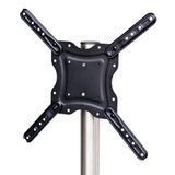 Sinox StandView TV gulvstand, vinklet med drejbar top. 26"-65". Alu finish