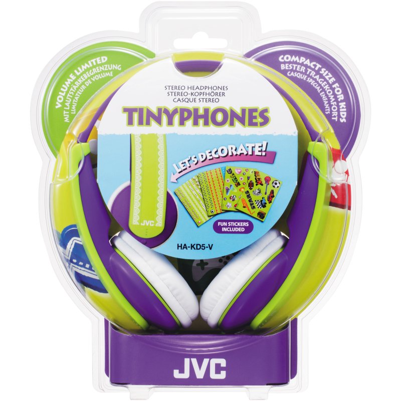 JVC børnehovedtelefoner. Violet