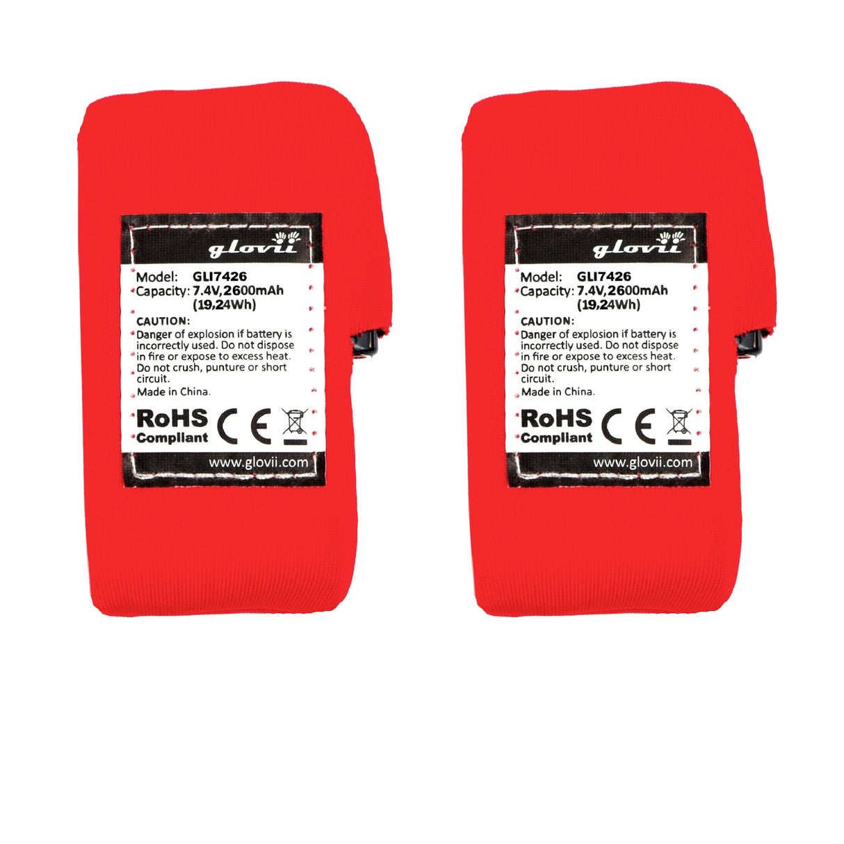 Glovii sæt med opvarmet undertøj M. Rød