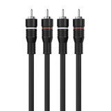 Sinox Phono kabel. 1,2m. Sort