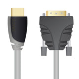 Sinox HDMI™ til DVI kabel. 5m. Grå/sort