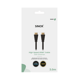 Sinox HDMI™ kabel 4K30Hz+E. 3m. Sort