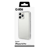 SBS Bumper cover til iPhone 14 Pro®. Gennemsigtigt