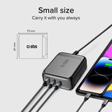 SBS 100 Watt GaN-ladestation. Sort