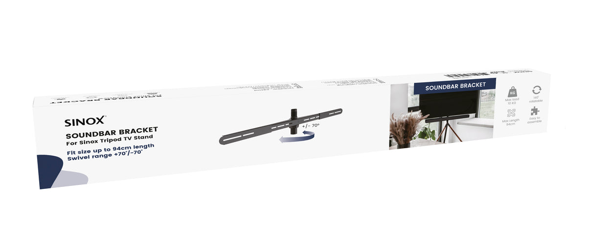 Sinox Soundbar beslag. Sort