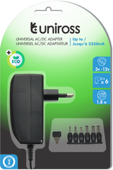Uniross universal strømforsyning 2,25A