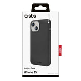SBS Instinct-cover til iPhone 15. Sort