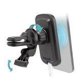 SBS magnetisk mobilholder og trådløs MagSafe™ oplader til bilen. Sort