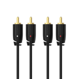 Sinox PRO Phono kabel. 1m. Sort