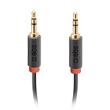 SBS mini jack kabel. 1,5m. Sort