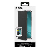SBS Book Wallet Lite cover til iPhone 11 Pro®. Sort