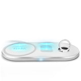 SBS 10W trådløs opladerplade x3. Hvid