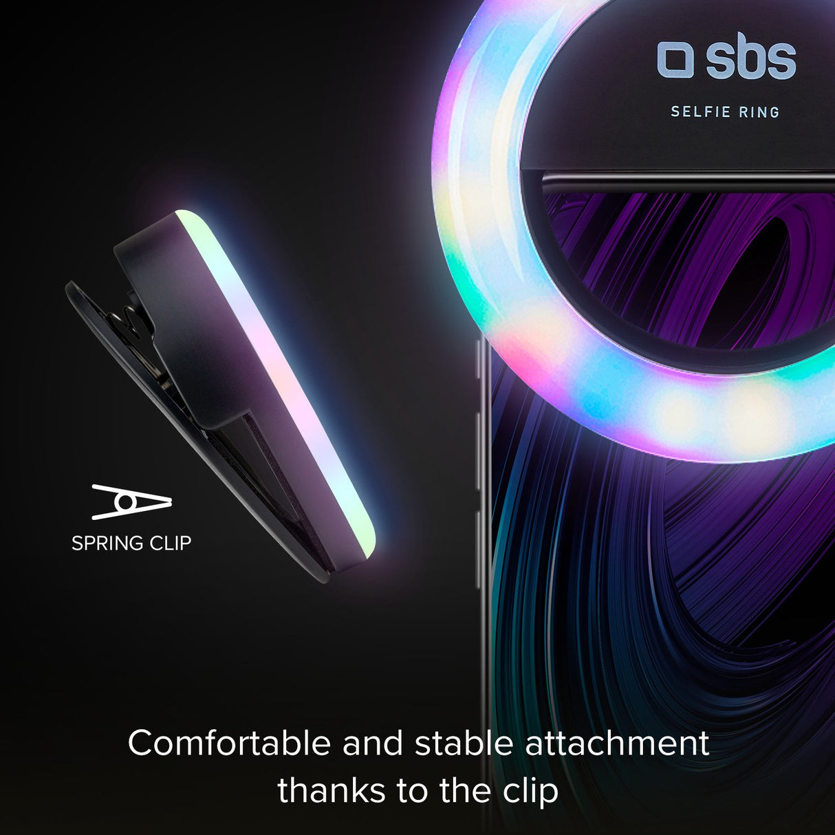 SBS Multicolour selfie ring light