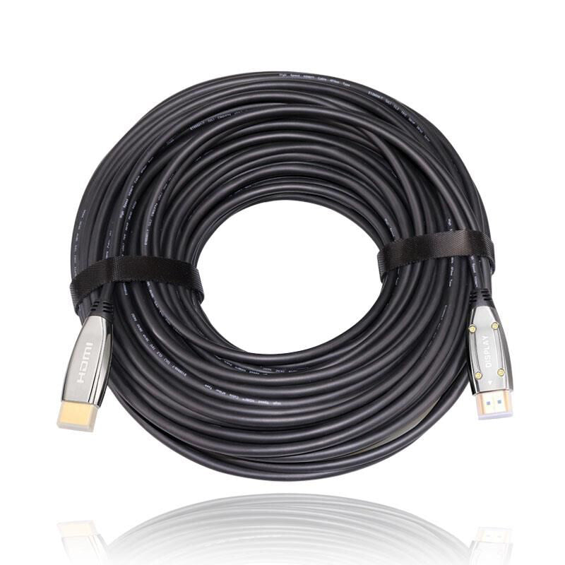 Sinox SHD HDMI™ Optisk kabel 4K60Hz+E. 70m. Sort