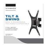 Vivanco TV-vægbeslag, TILT, 43", 15 kg, VESA 200x200