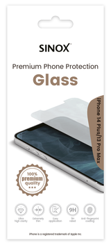 Sinox Protection Glass iPhone 14 Plus / 13 Pro Max®