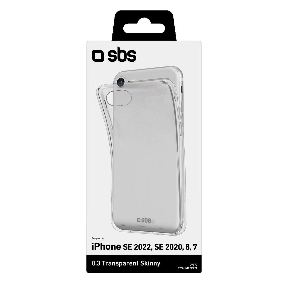 SBS Skinny cover til iPhone SE 2022 / SE 2020 / 8 / 7®. Gennemsigtig