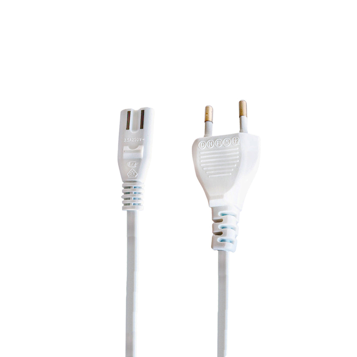 Sinox One 8-tals strømkabel. 2,5m. Hvid