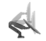 Sinox Office enkel skærm skrivebordsbeslag med gasspring. Op til 32". Sort