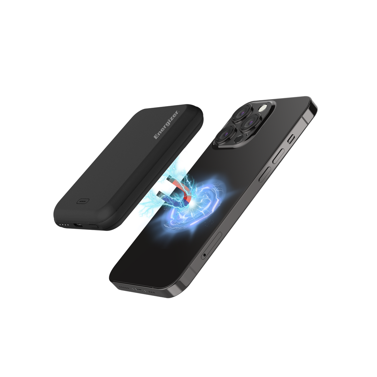 Energizer 15W magnetisk trådløs powerbank. Sort