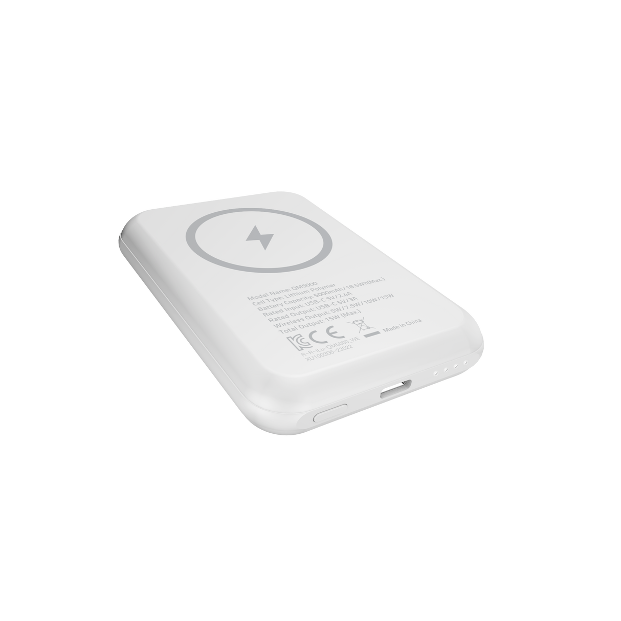 Energizer 15W magnetisk trådløs powerbank. Hvid