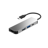Sinox PRO USB C Hub. 0,15m. Aluminium