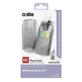 SBS universel lomme til mobil op til 5,5". Sølv