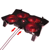 Marvo laptop kølerstand. Sort/rød