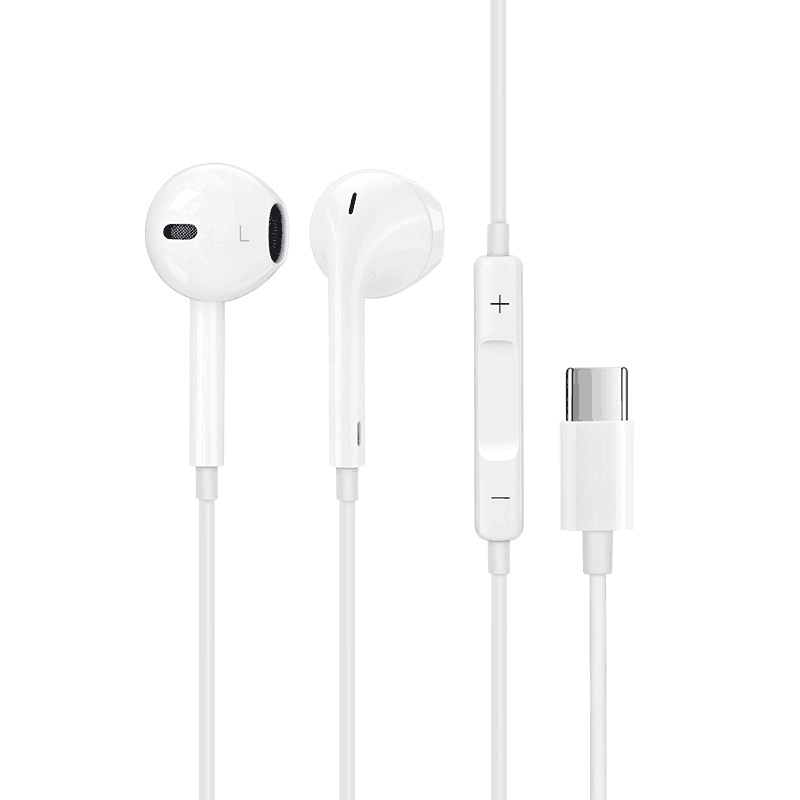 Sinox in-ear høretelefoner USB-C med mikrofon. Hvid