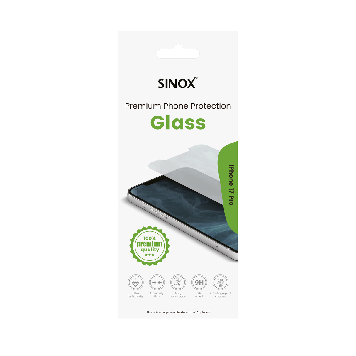 Sinox beskyttelsesglas iPhone 17 Pro®
