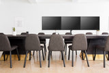 Sinox Office tredobbelt skærm skrivebordsbeslag. Op til 27". Sort