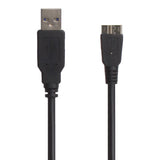 Sinox One USB A - Micro USB 3.0 kabel. 1,8m. Sort