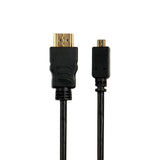 Sinox One 4K30Hz+E Micro HDMI™ kabel. 1,5m. Sort