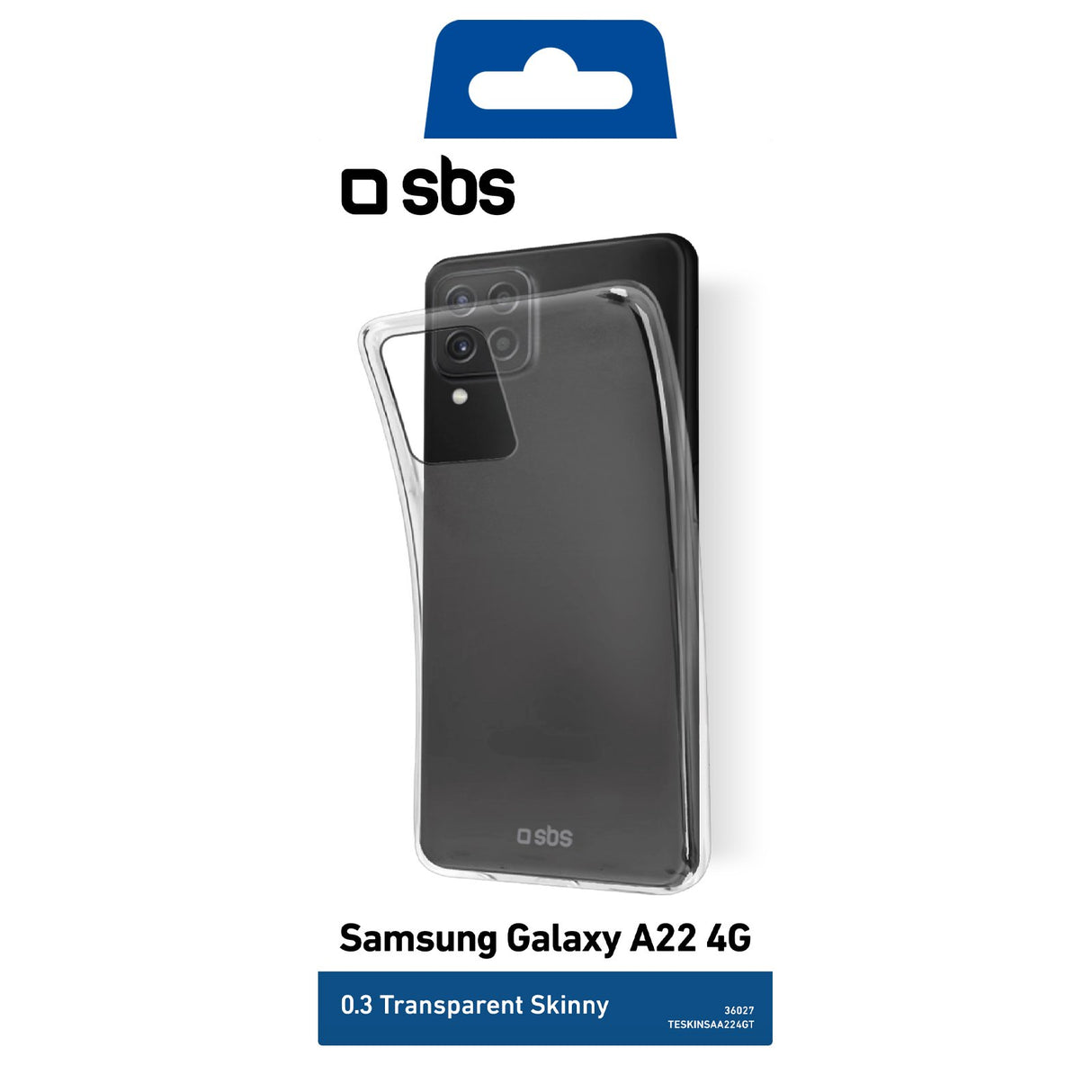 SBS Skinny cover til Samsung Galaxy A22 4G®. Gennemsigtig