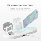 SBS 10W trådløs opladerplade x3. Hvid