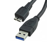 Sinox One USB A - Micro USB 3.0 kabel. 1,8m. Sort