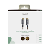 Sinox PRO X HDMI™ Optisk kabel 8K60Hz+E. 30m. Sort