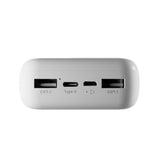 PURO Power Bank 20000mAh USB-C + 2 USB-A hurtigopladning. Hvid